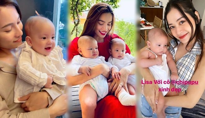 Những sao Việt là fan cuồng của hai cục kim cương sinh đôi nhà Hà Hồ