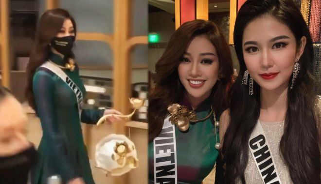 Sau bao ngày chờ đợi, Khánh Vân cũng diện áo dài tại Miss Universe