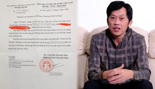 Xôn xao lá đơn bị cho là đề nghị thu hồi danh hiệu của NSƯT Hoài Linh