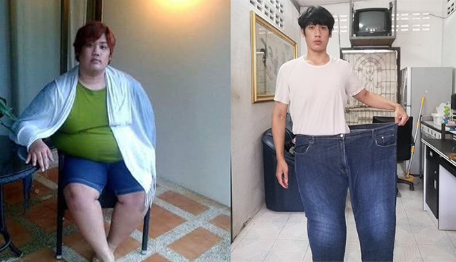 Anh chàng Thái Lan bất ngờ nổi tiếng vì giảm 80kg trong 1 năm