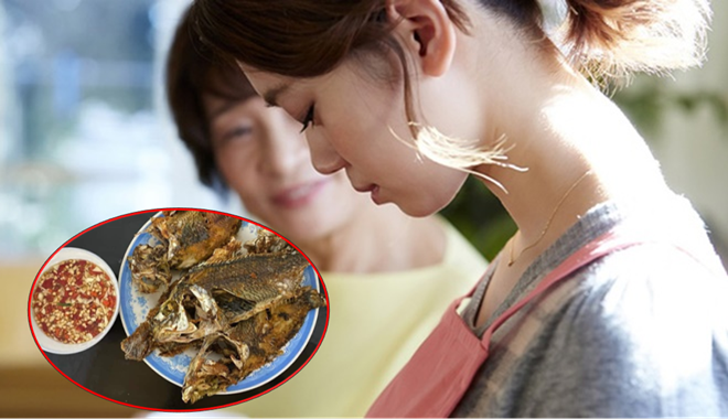 Dâu rán cá làm nước mắm cay, mẹ chồng gọi mách con trai về dạy lại