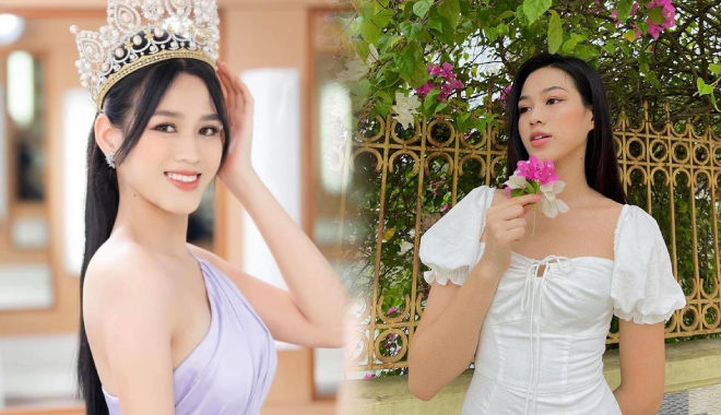 Đỗ Thị Hà tung ảnh đẹp tại vườn nhà, CĐM: Sao tự chụp thì lại xinh nhỉ