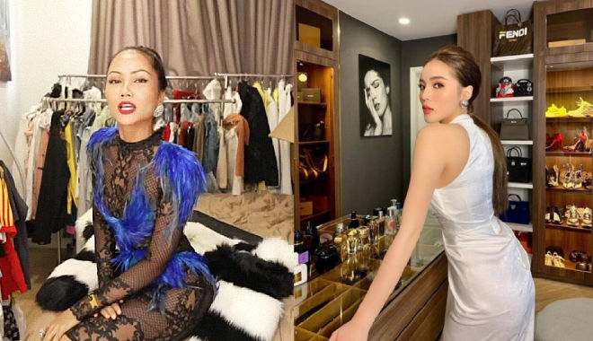 Phòng chứa đồ của Hoa hậu Việt: H'Hen Niê treo bằng sào rẻ tiền