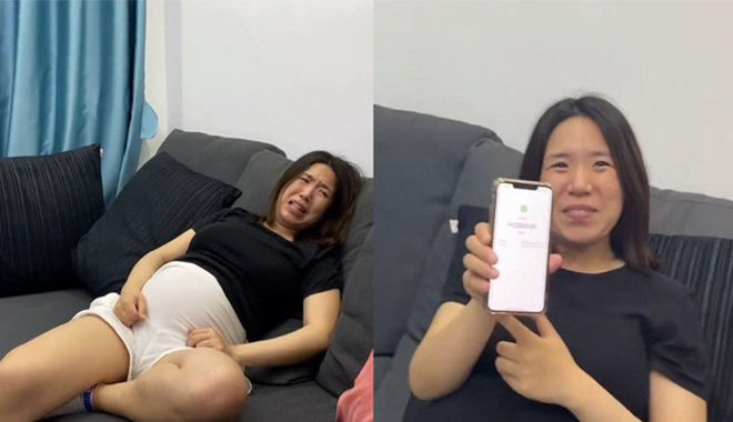 Vợ bầu khóc lóc vì bị rạn da, chồng thưởng 45 triệu "xua tan nỗi buồn"