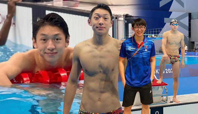 Nam sinh ĐH KHXH&NV cầm cờ ở Olympic Tokyo: sinh năm 1999, thi môn bơi