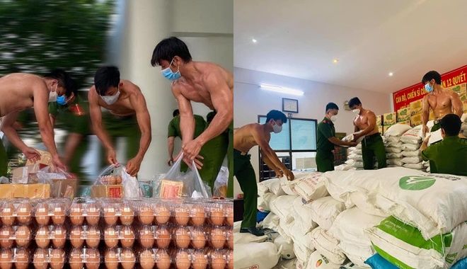 Các anh công an rộn ràng chuẩn bị quà cho dân, CĐM nhìn mà háo hức