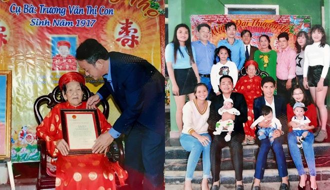 Cụ bà hạnh phúc nhất Việt Nam: 104 tuổi vẫn khỏe mạnh, có 176 đứa cháu