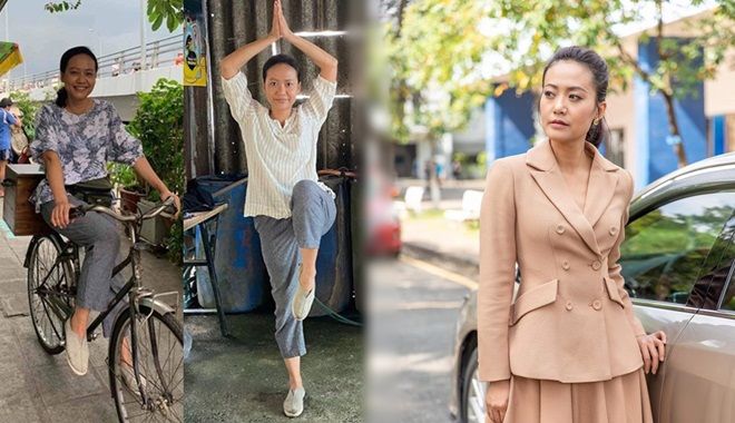 Gu ăn mặc sang xịn, trái ngược trên phim của Hồng Ánh "Cây Táo Nở Hoa"
