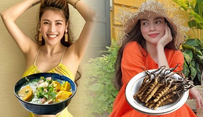 Thực đơn mang bầu của mỹ nhân Việt: Bên cao lương mỹ vị, bên bình dân