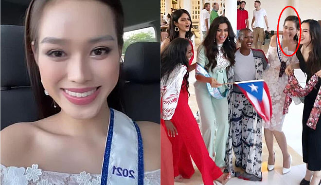 Đỗ Thị Hà tới điểm thi Miss World: nhảy múa tưng bừng bên bạn mới
