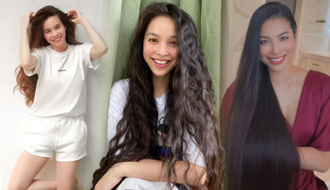 Mỹ nhân xứng danh "công chúa tóc mây": Phạm Hương 2 con tóc vẫn mượt