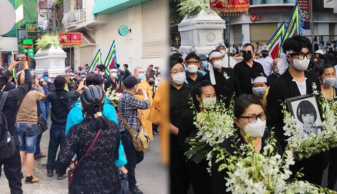 Đông đảo khán giả đến lễ tang tiễn biệt NSƯT Thanh Kim Huệ