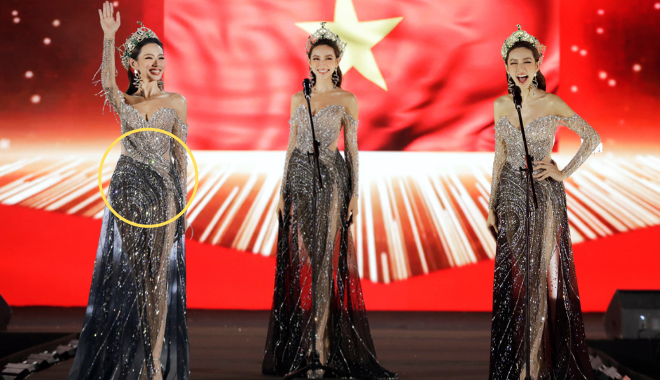 Thùy Tiên diện lại chiếc váy từng được fan "giải cứu" thành công