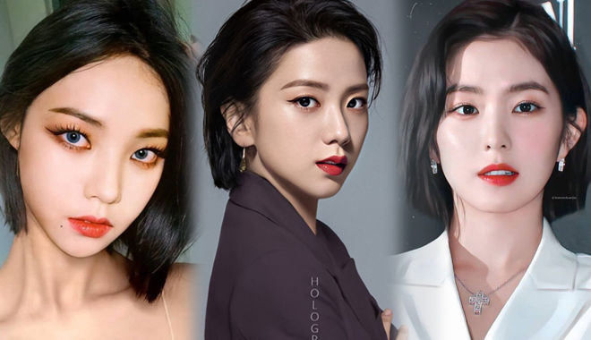 Góc fan photoshop: Loạt nữ thần Kpop gây sốc visual với mái tóc ngắn