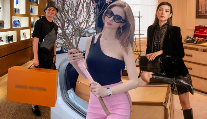 Sao Việt sắm đồ đón Tết: Hạnh Sino shopping 1 buổi đồ hiệu chất đầy xe