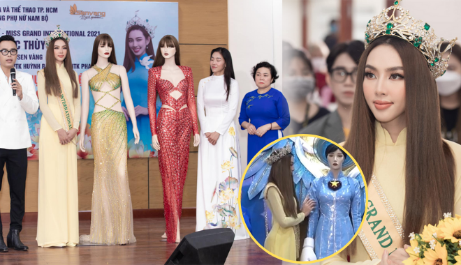 Thùy Tiên trao tặng trang phục thi đấu cho Bảo tàng Phụ nữ Nam Bộ