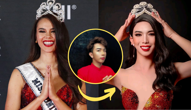 Chàng trai đến từ Long Xuyên gây sốt khi cosplay Miss Universe 2018