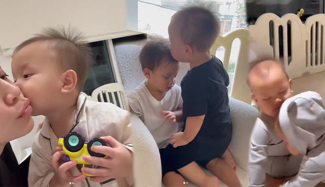 Leon dạo này người lớn nói gì cũng hiểu, biết làm theo răm rắp