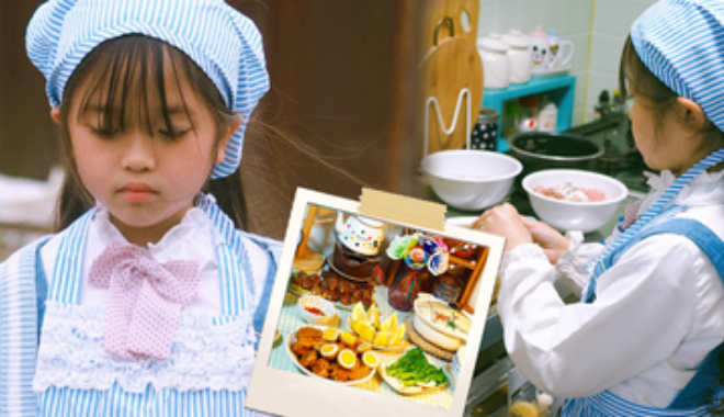 Bé gái vào bếp từ năm 2 tuổi, đến 8 tuổi nấu được 30 món ăn Việt Nhật