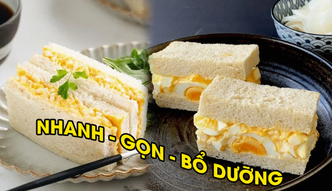 Sandwich kiểu Nhật: Món ngon từ trứng giúp bạn có bữa sáng ngon-bổ-rẻ