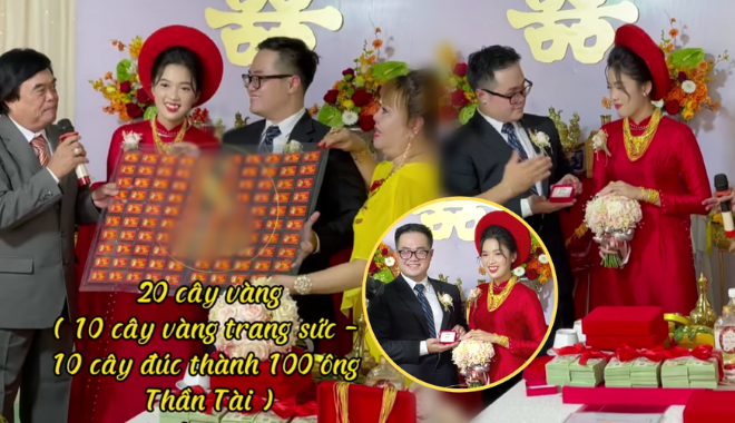 Cô dâu hot nhất Đồng Tháp: 20 cây vàng, 300 triệu tiền mặt, 1 ha đất