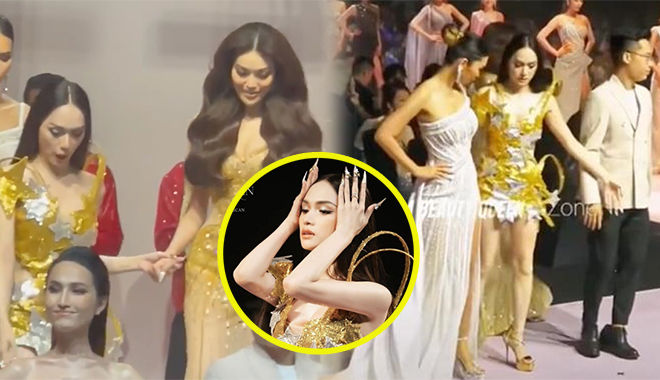 Hành động đẹp của Hương Giang: đỡ tay tiền bối, nhường spotlight