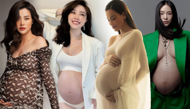 Mỹ nhân Việt lưu giữ khoảnh khắc đáng nhớ khi mang bầu