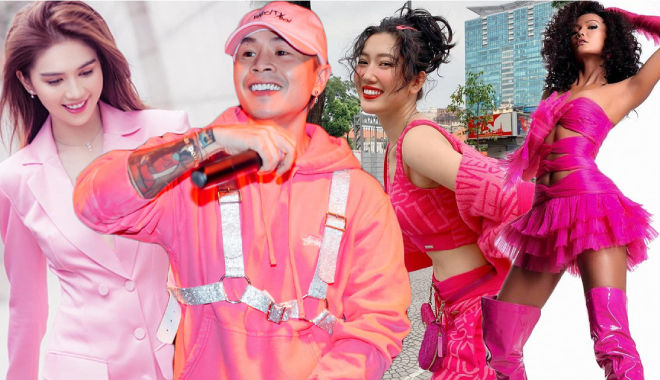Thúy Ngân nhập hội sao Việt mê màu hồng: Binz sơ sẩy là bị soán ngôi