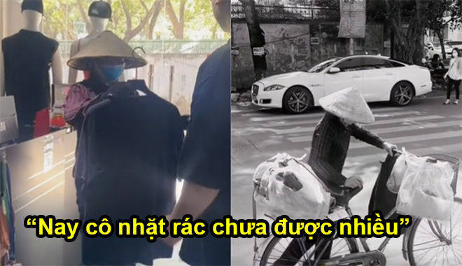 Xúc động mẹ nhặt rác mua quà sinh nhật cho con, chủ tiệm tặng luôn áo