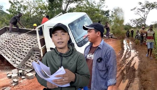 Team Quang Linh Vlogs gặp sự cố trên đường đi giúp dân bản Angola
