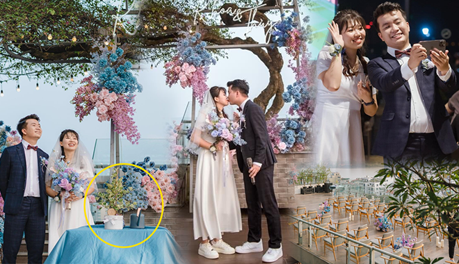 Đám cưới "xanh" của cặp đôi 9x: Tưới cây thay vì cắt bánh kem