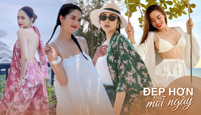 Học bí quyết lên đồ đi biển "đẹp miễn chê" của dàn mỹ nhân Việt