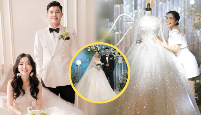 Bóc giá váy cưới của vợ Hà Đức Chinh: Gần 1 tỷ chứ mấy