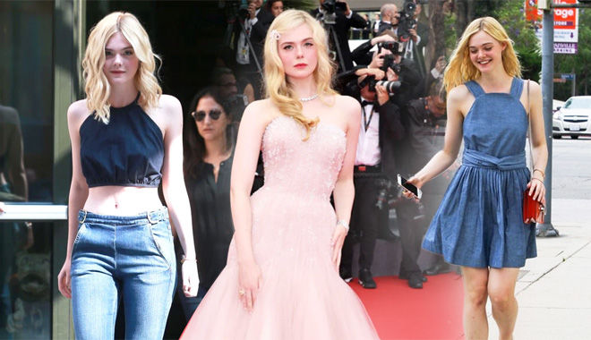 "Nàng tiên Cannes" Elle Fanning ngoài đời diện giản dị mà vẫn xinh