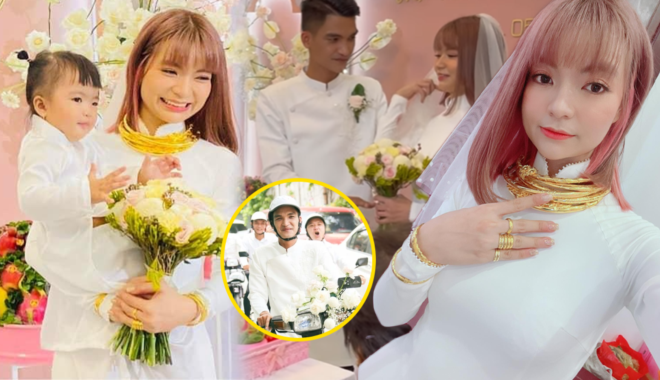 Toàn cảnh lễ đính hôn của Mạc Văn Khoa: Cô dâu đeo vàng trĩu cổ