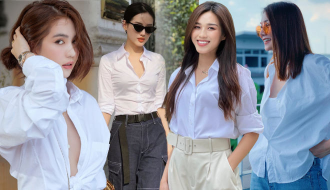 Top mỹ nhân mặc sơ mi trắng đẹp nhất Vbiz: Đỗ Thị Hà như fashionista