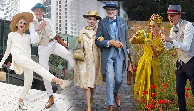 Vợ chồng fashionista U80 vẫn chăm mặc đẹp, giới trẻ phải "chào thua"