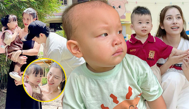 Biểu cảm của nhóc tì Vbiz ngày đầu tiên đi học: Winnie, Leon cùng bài