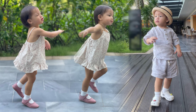 Lên đồ đi du lịch, 2 con của Hà Hồ chuẩn fashionista nhí
