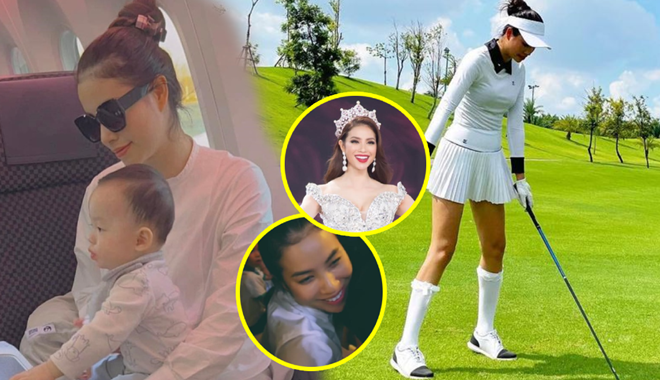 Phạm Hương những ngày đầu về nước: gặp ngay fan ruột, vẫn ra sân golf