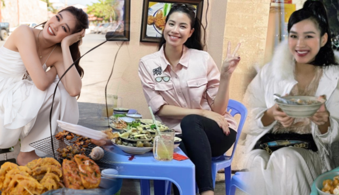 Style đi ăn vặt của các nàng hậu: Phạm Hương như nhân viên văn phòng