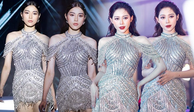 Việt Phương Thoa "đụng váy" Hoa hậu Hoàn vũ: nhan sắc không kém cạnh 