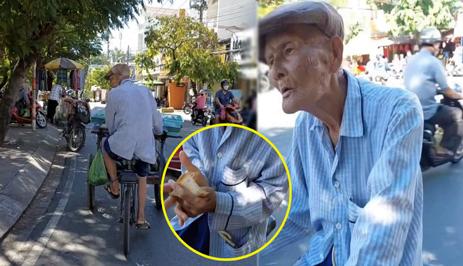 Thương cảm cụ ông 83 tuổi: Hằng ngày đạp xe bán trái cây rong nuôi vợ