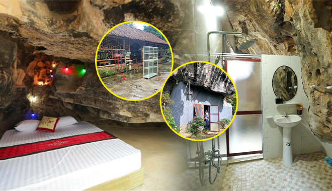 Đằng sau căn phòng nghỉ 60 triệu/đêm bên trong hang động ở Ninh Bình