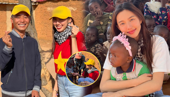 "Hoa hậu nhân ái'' Thùy Tiên xây dựng trường học cho trẻ ở châu Phi