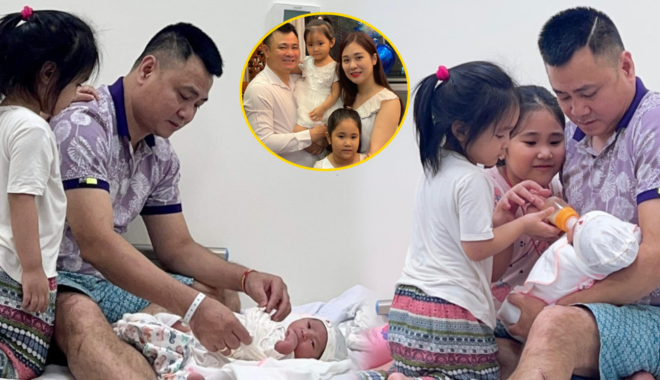 Lên chức bố ở tuổi U50, nghệ sĩ Tự Long chăm con mọn cực khéo