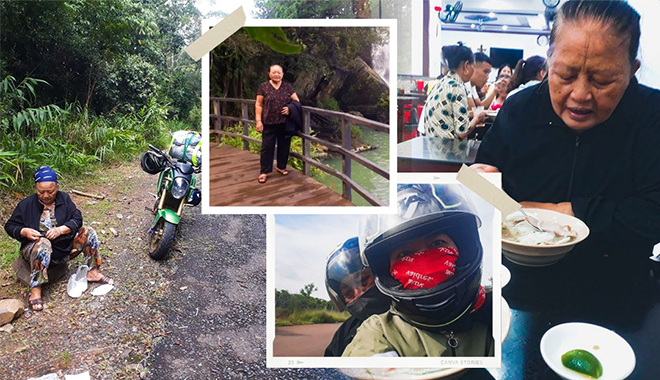 Biết mẹ say xe nhưng thích đi du lịch, cô gái chở mẹ đi phượt 700km