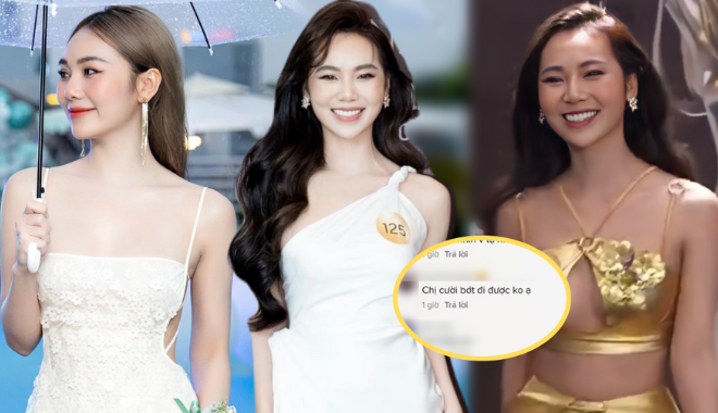 Kim Chi Hoàng được dân tình khuyên "cười ít thôi" khi thi Hoa hậu