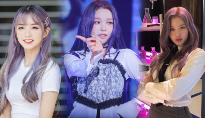 Mỹ nữ Kpop nhuộm tóc "cà tím": fan mê mẩn trước sự xinh đẹp của Karina