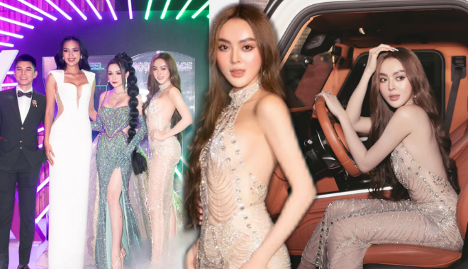 Trang Nemo thả dáng bên G63, "đọ sắc" cùng Hoa hậu Ngọc Châu